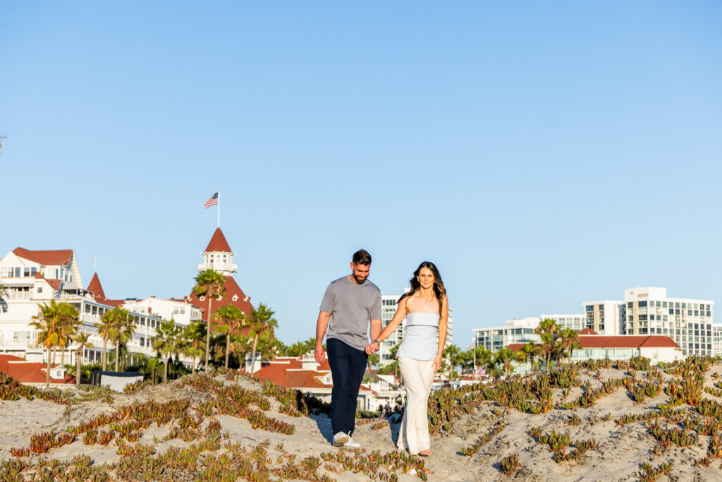 Coronado Beach Proposal Photographer | CJ + Veronica's Surprise Family Reveal engagement photography san diego 2
